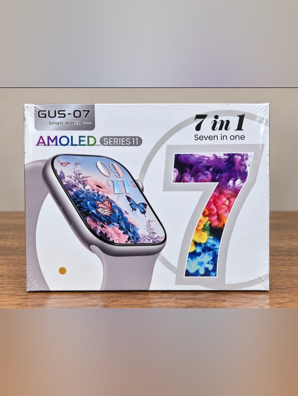 GUS-07 AMOLED Smart Watch 7-in-1 Set – 7 Bands – New Sealed